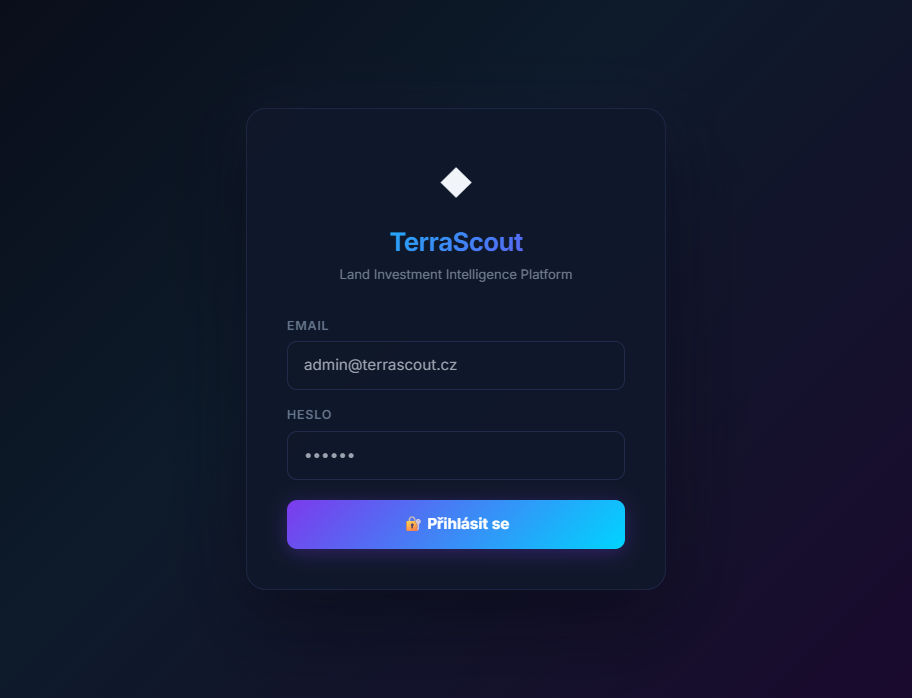 Náhled webu TerraScout